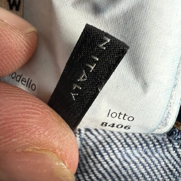 Max Mara Jeans Women's 29x29* Weekend Cropped Cigarette Skinny Blue Denim Tag 8 - Picture 8 of 16